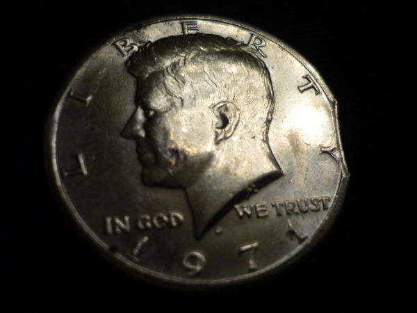 Clipped-Planchet-Kennedy-Half-1971-D?